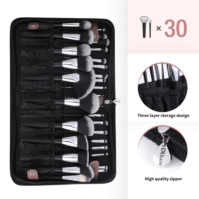 Foldable Makeup Brush Case – Waterproof & Travel-Friendly