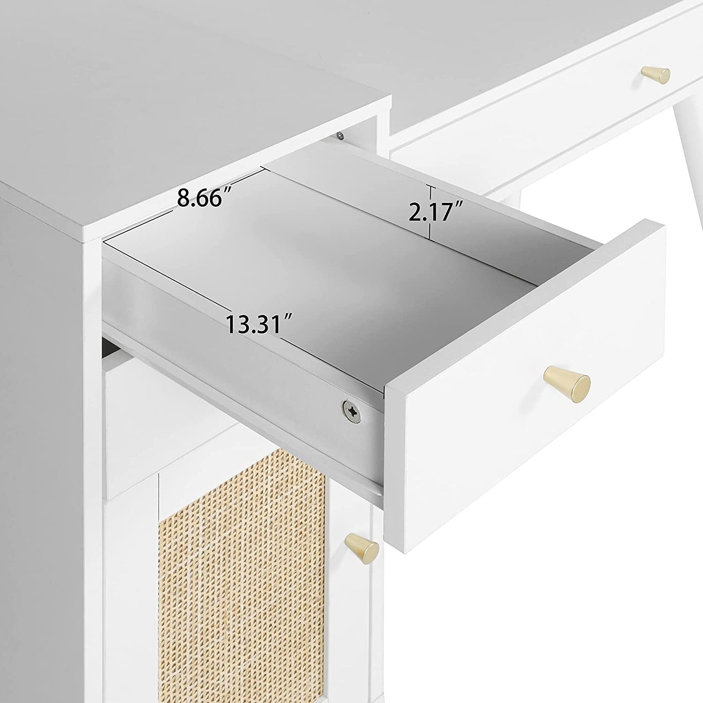 Modern White Makeup Vanity – Sleek & Elegant Design