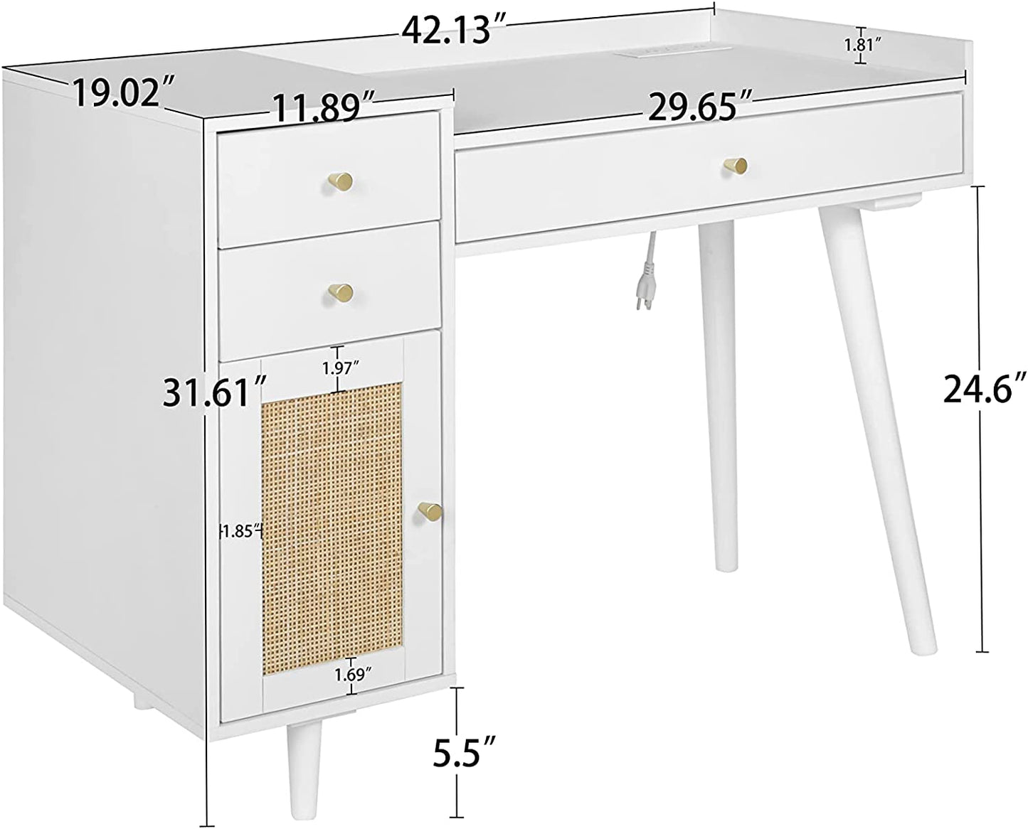 Modern White Makeup Vanity – Sleek & Elegant Design